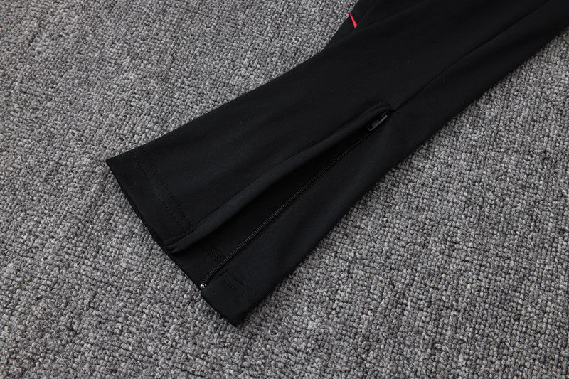 Ensemble Manche longue Brésil training 2026-2027 Noir/rouge