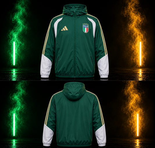 Veste Italie training 2026-2027 vert