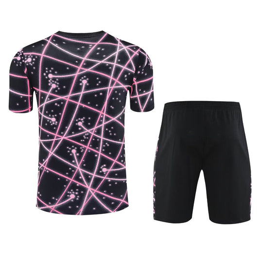 Ensemble Short Paris (PSG) third 2025-2026 Noir/Rose
