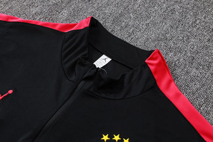 Ensemble Manche longue Brésil training 2026-2027 Noir/rouge