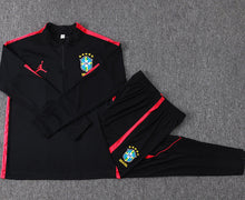 Ensemble Manche longue Brésil training 2026-2027 Noir/rouge