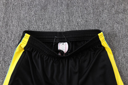 Ensemble Manche longue Brésil training 2026-2027 Noir/Jaune