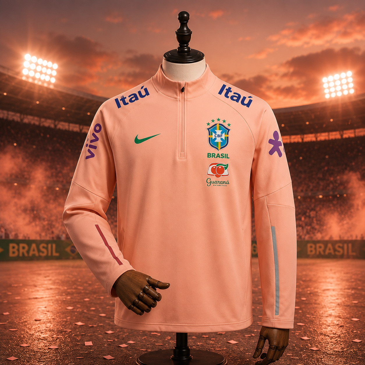 Manche Longue Brésil spécial 2026-2027 Rose