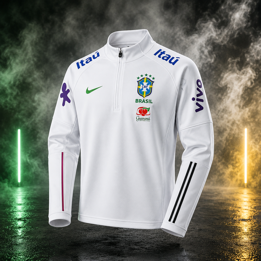 Manche Long Brésil spécial 2026-2027 Blanc