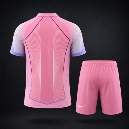 Ensemble Short Paris (PSG) spéciale 2025-2026 rose