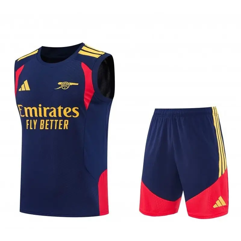 Ensemble short Arsenal domicile training bleu et rouge 2026-2027