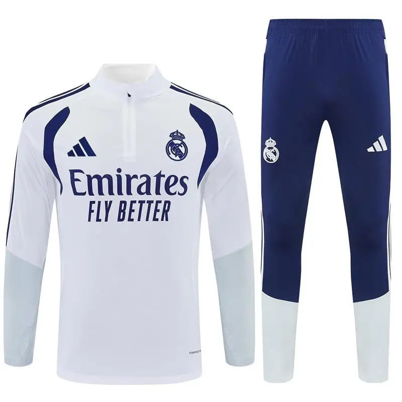 Real Madrid ensemble survêtement training blanc 2026-2027
