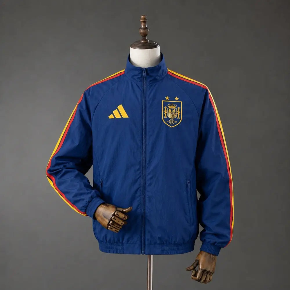 Espagne veste coupe-vent bleu marine 2026-2027