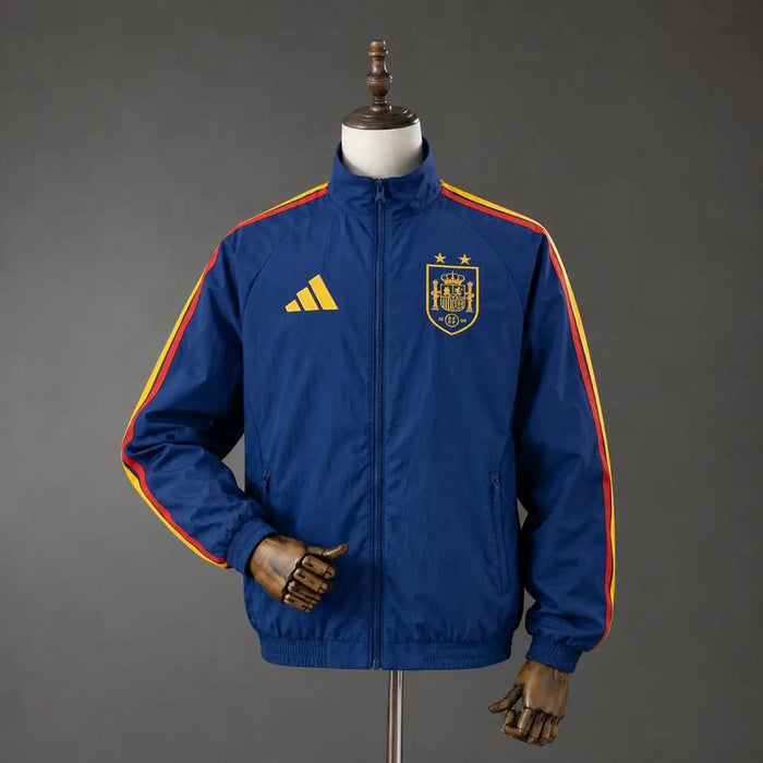 Espagne veste coupe-vent bleu marine 2026-2027
